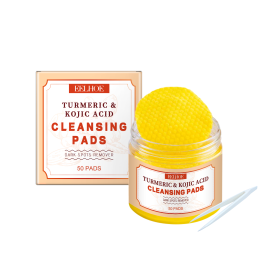 EELHOE Turmeric Exfoliating Cleansing Pad Repairs And Nourishes The Delicate Skin Of The Face, Gently Cleanses And Purifies (Option: 3pcs)