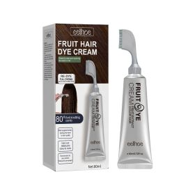 Natural Gentle Long-lasting Easy To Color Hair Cream (Option: Black-1PC)